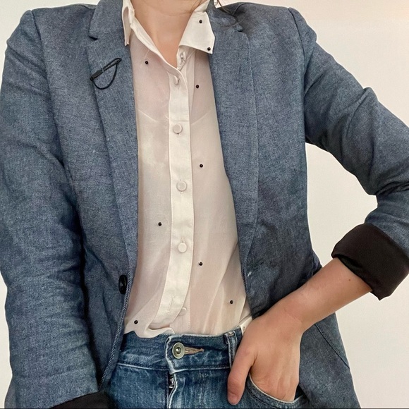 G-star Raw Denim Blue Blazer - 2 - Picture 2 of 14